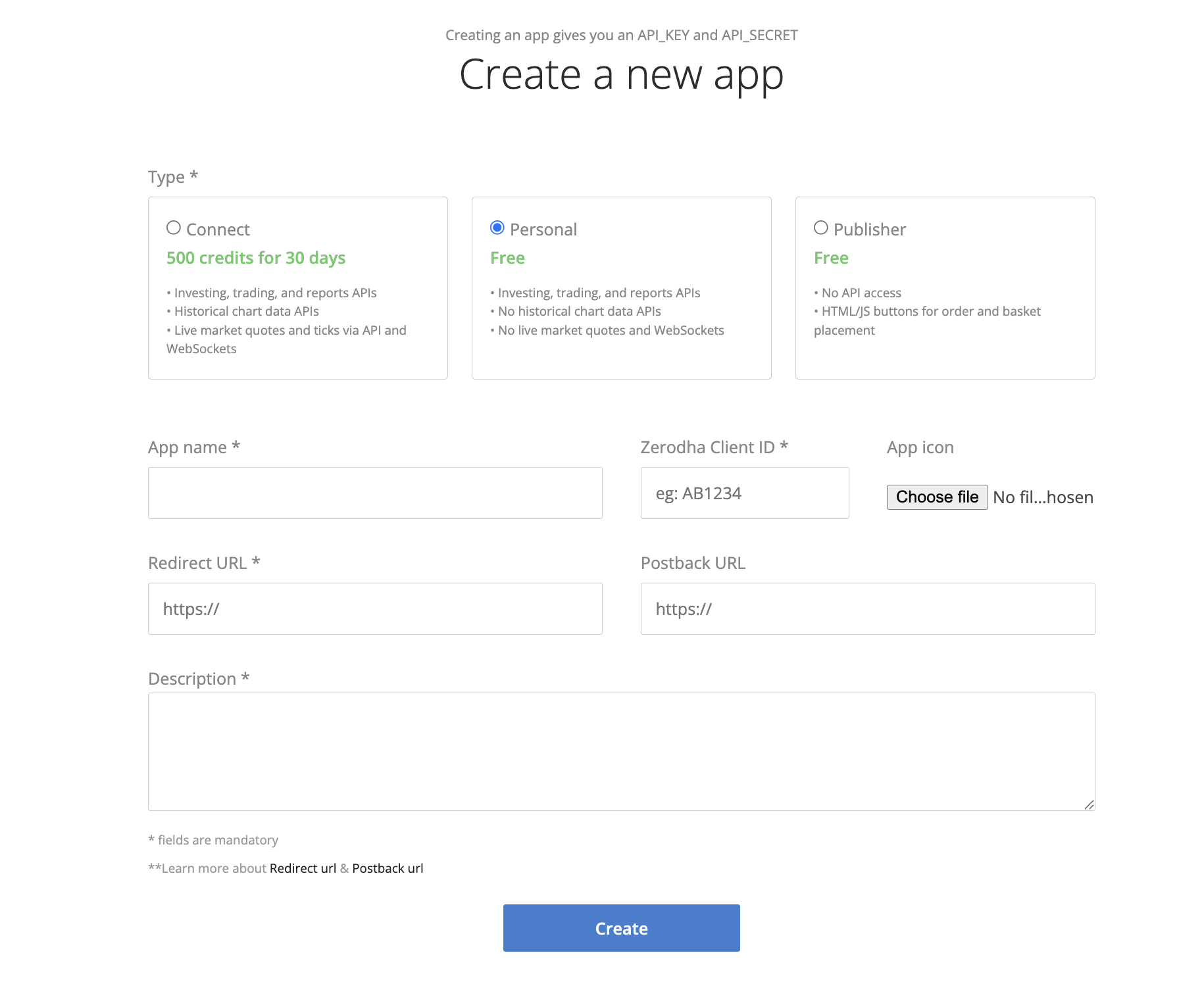App Credentials