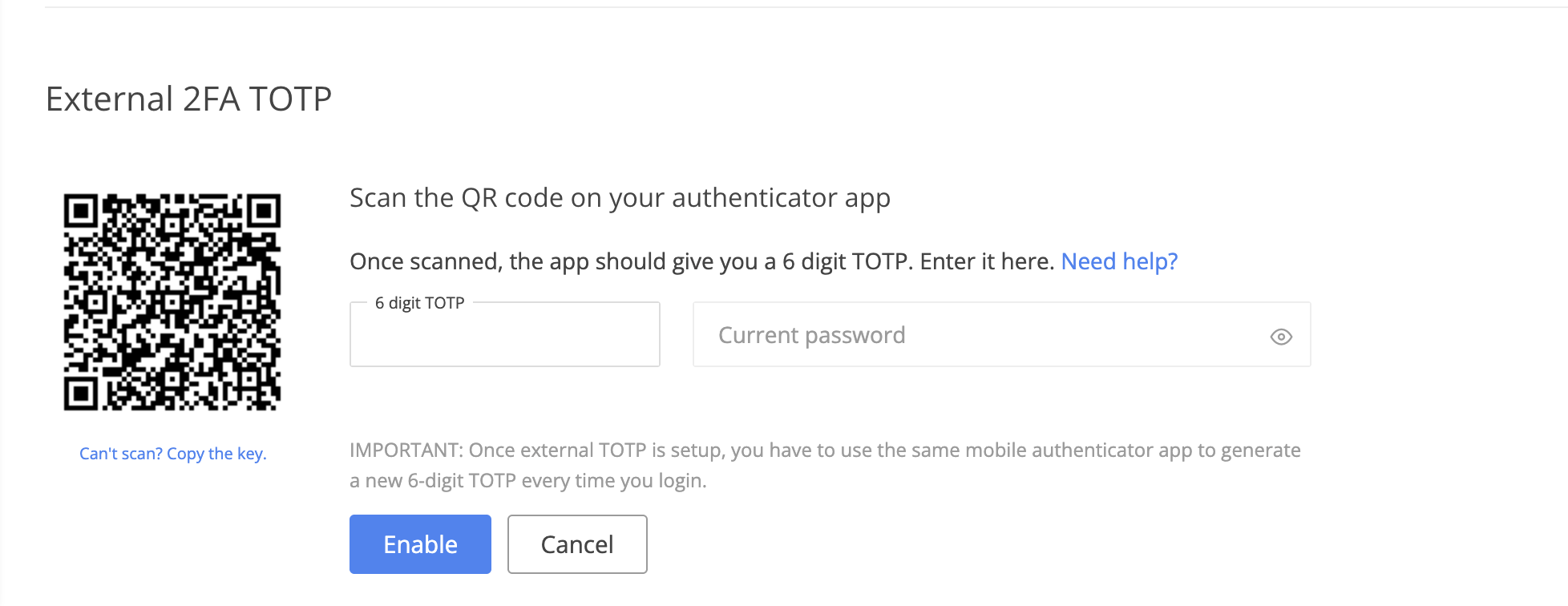 Get TOTP Secret